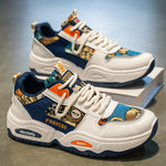 Mens Sneakers Thick Sole Anti Skid Wear-resistant 2025New Men's Casual Spring Shoes Breathable Man Footwear Fashion Comfortable