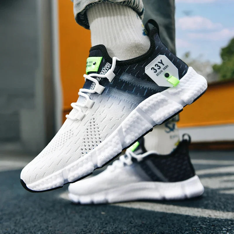 Unisex Mesh Sports Shoes  Lightweight, Comfortable Running & Walking Sneakers (Sizes 36–46)