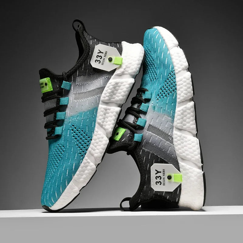Unisex Mesh Sports Shoes  Lightweight, Comfortable Running & Walking Sneakers (Sizes 36–46)