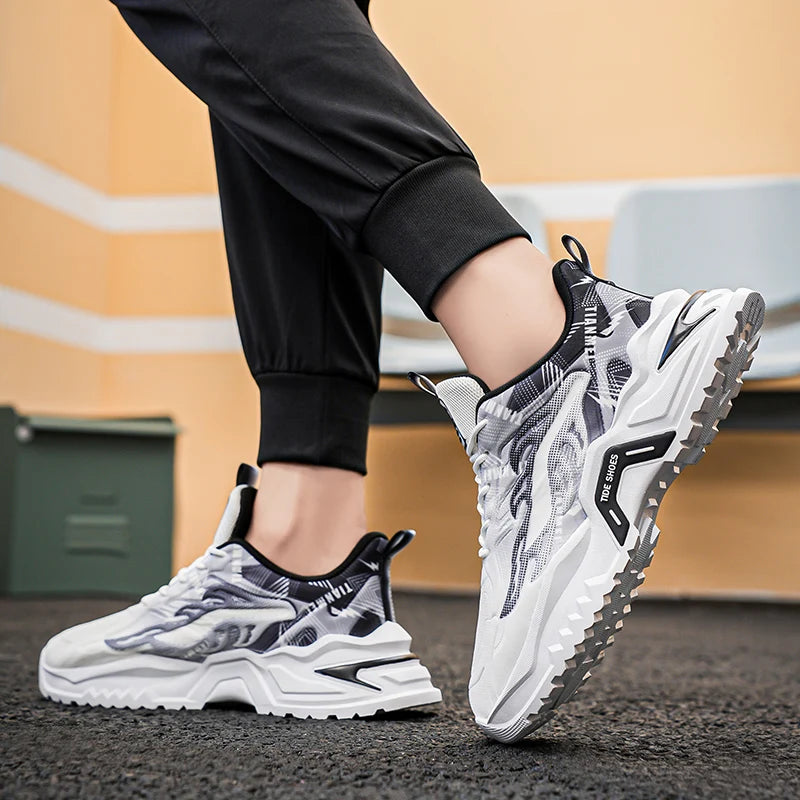 Fashionable  Trendy  Lightweight  and Versatile Men's Sneakers Luxury Shoes Sport Anti Slip  Wear-resistant and Rebound Shoes