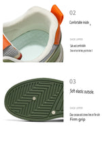 Men's Slip-on Sneakers, Comfortable Low-top Canvas Breathable Casual Shoes, Soft-bottom Versatile Sports and Casual Shoes