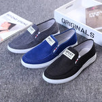 2025 Men Casual Shoes Slip on Canvas Fashion Sneakers Breathable Summer Walking Loafers Non Slip Comfortable Youth Skate Flats