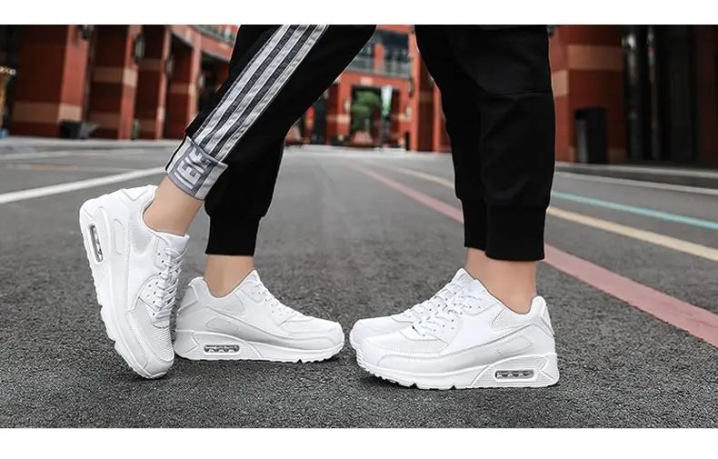 Men's Casual Breathable oes Women's Sneakers Air Cuion Comfortable Faionable round Toe Low Heel Rubber Outsole oes