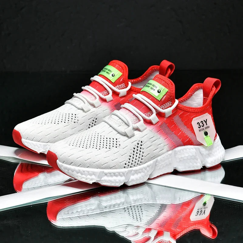 Unisex Mesh Sports Shoes  Lightweight, Comfortable Running & Walking Sneakers (Sizes 36–46)