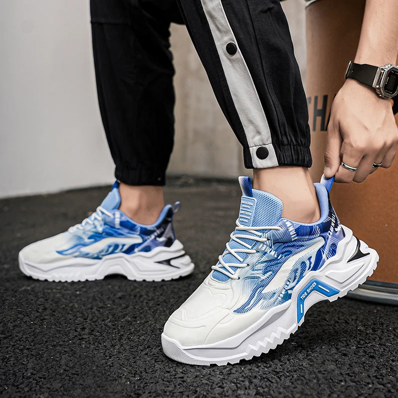 Fashionable  Trendy  Lightweight  and Versatile Men's Sneakers Luxury Shoes Sport Anti Slip  Wear-resistant and Rebound Shoes