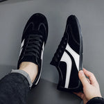 Fashion Men's Casual Sneakers Comfortable Non-slip Male Walking Running Shoes Breathable Lightweight Slip-on Suede Casual Shoes