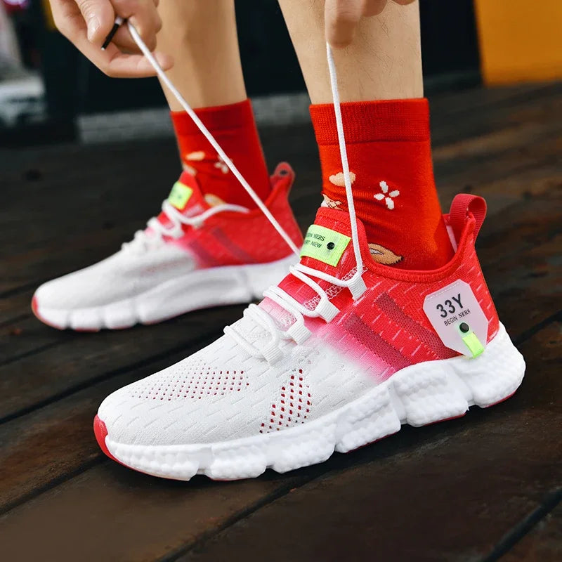 Unisex Mesh Sports Shoes  Lightweight, Comfortable Running & Walking Sneakers (Sizes 36–46)