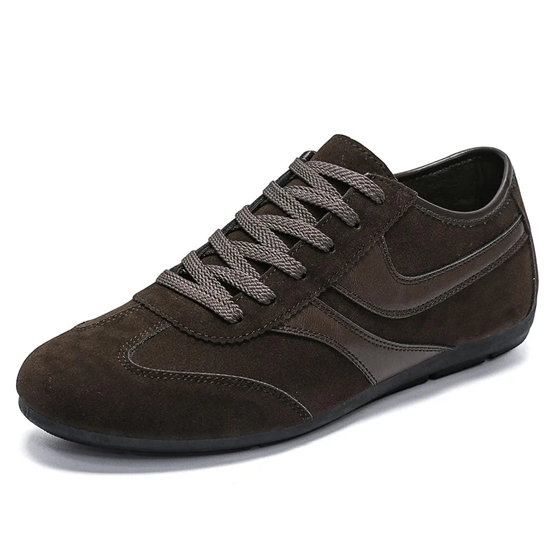 Fashion Men's Casual Sneakers Comfortable Non-slip Male Walking Running Shoes Breathable Lightweight Slip-on Suede Casual Shoes
