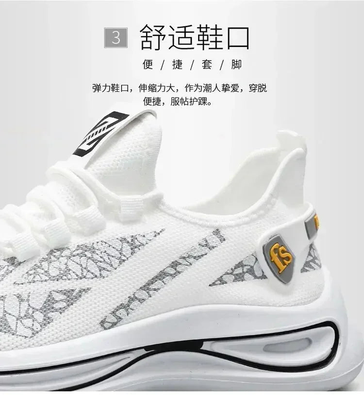 Mens Casual Sneakers Slip on Breathable Shoes  Athletic Outdoor Sport Running Shoes Comfortable Walking Training Tennis Shoes