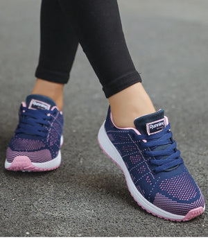 Women Sports Shoes 2023 Trends Sneakers Women Light Sport Sneaker Breathable Casual Shoes For Women White Tennis Female Footwear