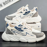 2025 Sporty Style Men's Casual Sneakers Fashion Breathable Mesh Tennis Sports Running Elastic Vulcanized Shoes Comfortable Cosy