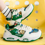 Mens Sneakers Thick Sole Anti Skid Wear-resistant 2025New Men's Casual Spring Shoes Breathable Man Footwear Fashion Comfortable