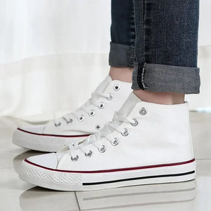 New Classic High Top Comfortable Sports Flat Walking Comfortable Sneakers Fashion Breathable Vulcanized Leisure Canvas