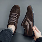 Fashion Men's Casual Sneakers Comfortable Non-slip Male Walking Running Shoes Breathable Lightweight Slip-on Suede Casual Shoes
