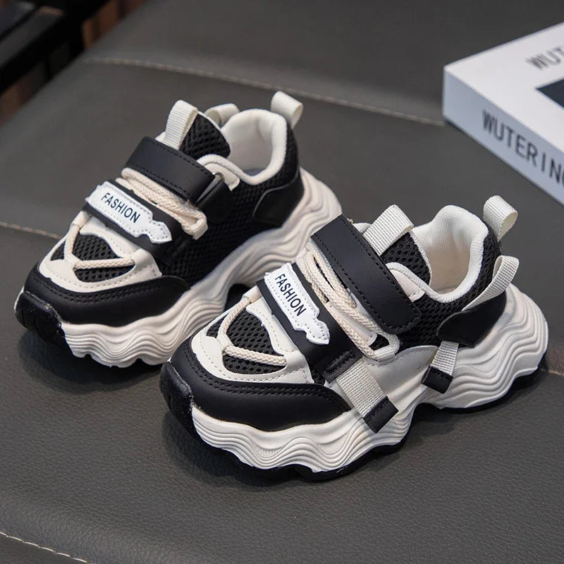 Kids Sneakers Soft Sole Breathable Children Running Shoes Non-slip Trendy 2025 New Students Sports Shoes Comfort for Boys Girls
