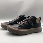 High-Top Men's Leather oes Comfortable Breathable Spor Casual Sneakers Mid-Top Board oes Trendy Brand High Sensation