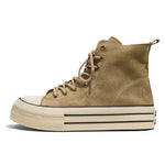 Classic Fashion Skateboarding Shoes for Men Women Comfy Suede Leather High Top Sneakers Men Height-increasing Platform Sneakers